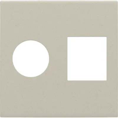 Niko cpl 1v coax+netwerkaansluiting (138-65702)