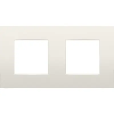 Niko Intense afdekplaat 2-voudig cotton white textured (139-76800)