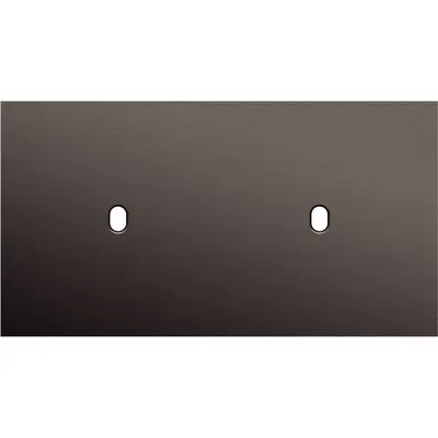 Niko Niko Toggle afdekplaat 2-voudig horizontaal voor 2 enkelvoudige schakelfuncties alu ganache brushed
