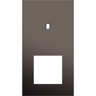 Niko Niko Toggle afdekplaat 2-voudig verticaal voor 1 enkelvoudige schakelfunctie en 1 functie van 45 × 45 mm alu ganache brushed