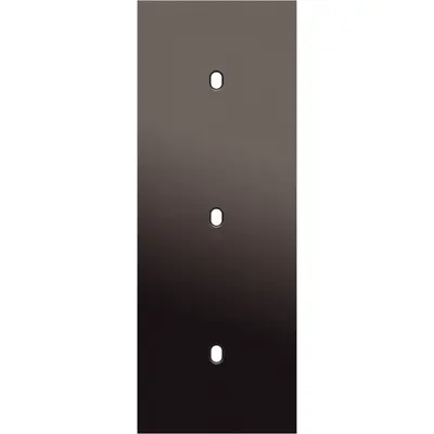 Niko Niko Toggle afdekplaat 3-voudig verticaal voor 3 enkelvoudige schakelfuncties alu ganache brushed