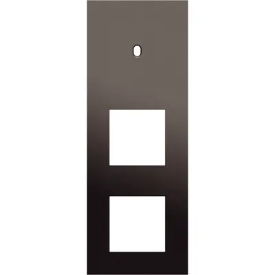 Niko Niko Toggle afdekplaat 3-voudig verticaal voor 1 enkelvoudige schakelfunctie en 2 functies van 45 × 45 mm alu ganache brushed