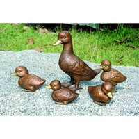 Bild Bronze Entenfamilie