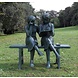 Eliassen Image 2 bronze girls on sofa Eliassen Image 2 bronze girls on sofa