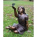 Eliassen Image bronze girl with butterfly Eliassen Image bronze girl with butterfly