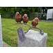 Eliassen Beeld brons mussen op tak Eliassen Beeld brons mussen op tak