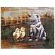 Eliassen 3D painting metal 75x100cm Cat Eliassen 3D painting metal 75x100cm Cat