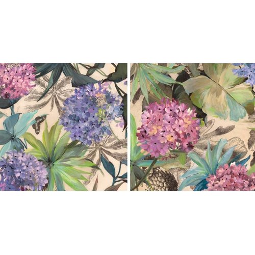 MondiArt Diptych glass Hydrangeas MondiArt Diptych glass Hydrangeas