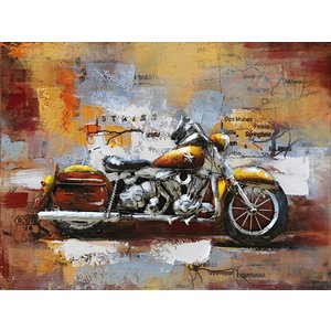 Eliassen 3D painting metal Harley Davidson 80x60cm