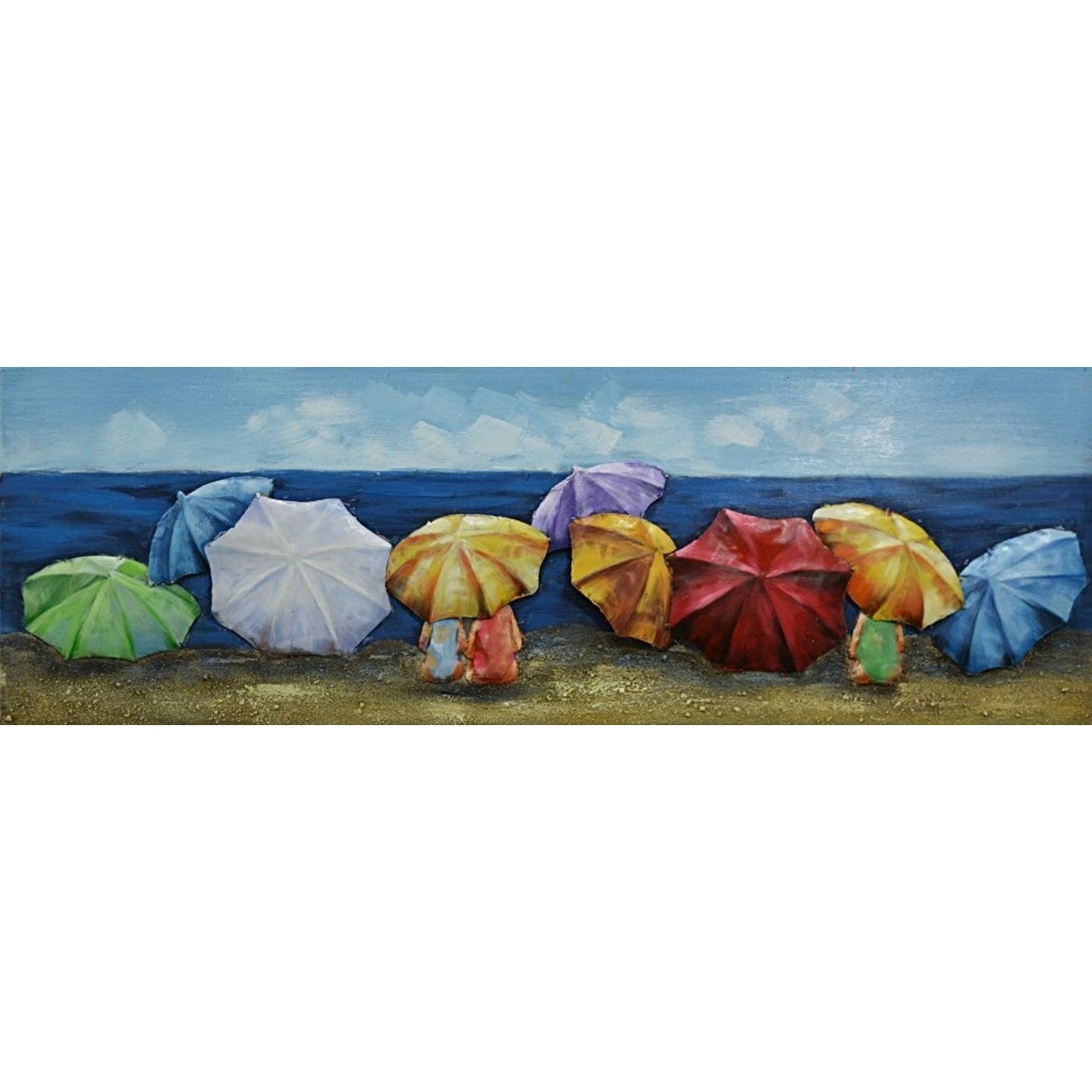 omroeper is er Panorama 3D metaal schilderij Parasols | 30x90cm | Eliassen.nl - Eliassen Home &  Garden Pleasure