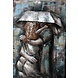 Eliassen 3D metaal schilderij romantiek 80x120cm Eliassen 3D metaal schilderij romantiek 80x120cm