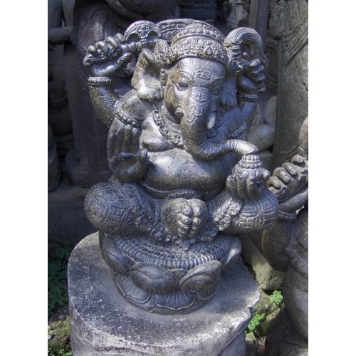 Eliassen Ganesha in lotus zit 41cm