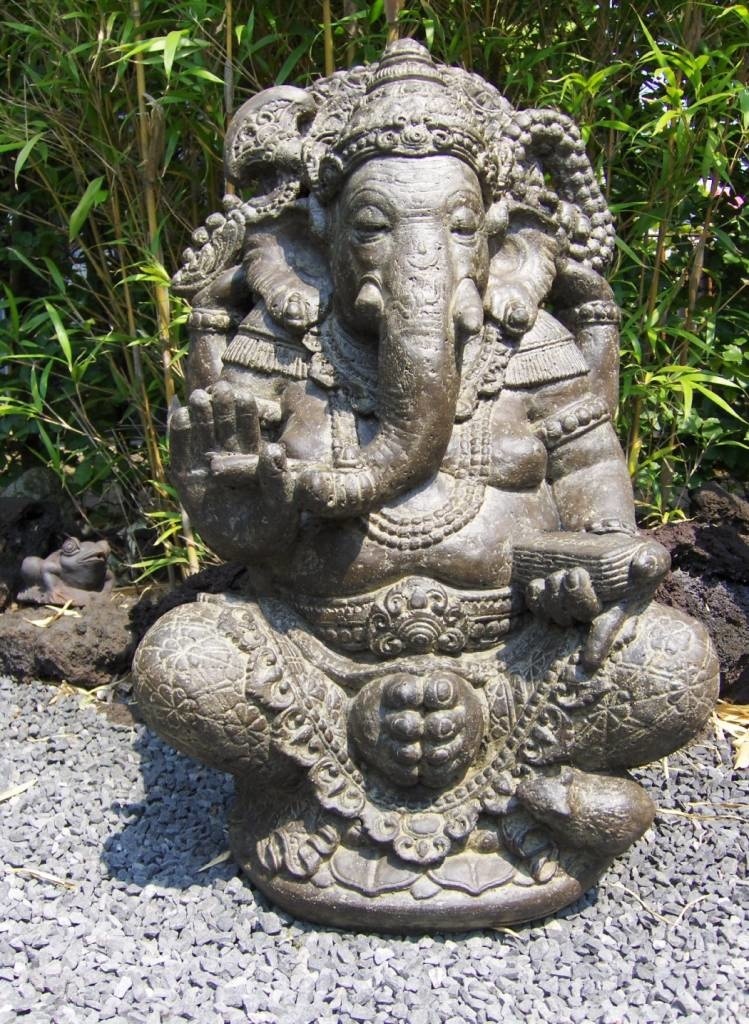 Ganesha in lotus zit 80cm | Eliassen Eliassen & Garden Pleasure