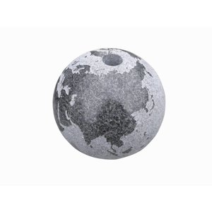 Eliassen Globe water balls in 4 sizes of granite