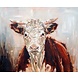 MondiArt Schilderij dibond Jonge stier 100x120cm MondiArt Schilderij dibond Jonge stier 100x120cm