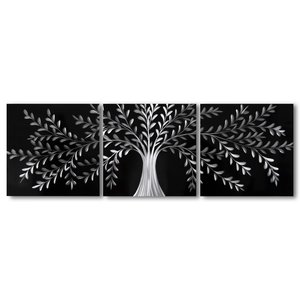 Painting aluminum triptych Versailles 60x180cm