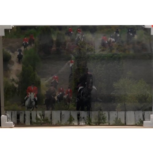 MondiArt Painting glass Fox hunting 120x80cm MondiArt Painting glass Fox hunting 120x80cm