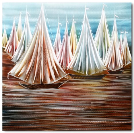 Schilderij aluminium Armada 80x80cm Eliassen Eliassen Home