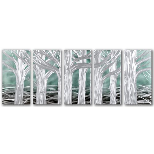Painting aluminum five-paneled Trees 60x150cm Painting aluminum five-paneled Trees 60x150cm