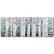 Bemalung fünfteiliger Bäume aus Aluminium 60x150cm Bemalung fünfteiliger Bäume aus Aluminium 60x150cm