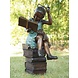 Eliassen Bronzen beeld lezend meisje met bril Eliassen Bronzen beeld lezend meisje met bril