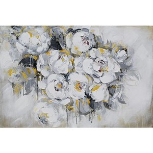 Eliassen Oil painting 140x70cm White roses