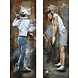 Schilderij metalen tweeluik Golfers Schilderij metalen tweeluik Golfers