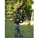 Eliassen Bronzen beeld papegaaien op een boom Eliassen Bronzen beeld papegaaien op een boom