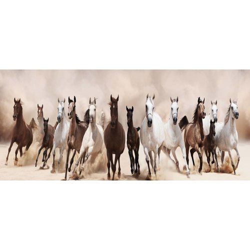 Eliassen Painting glass 60x160cm Horses Eliassen Painting glass 60x160cm Horses