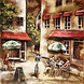 Eliassen 3D painting metal Italian terrace 100x100cm Eliassen 3D painting metal Italian terrace 100x100cm