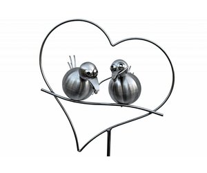 Gartenstecker Aus Edelstahl 2 Vogel Im Herzen Eliassen Nl Eliassen Home Garden Pleasure