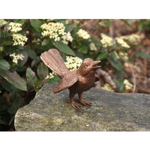 Eliassen Image bronze bird with spread wings