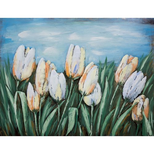 Eliassen Schilderij 3d metaal Tulpen 60x80cm Eliassen Schilderij 3d metaal Tulpen 60x80cm