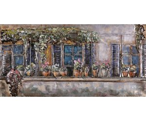 Schilderij ijzer 3D Balkon | Eliassen Home & Garden Pleasure