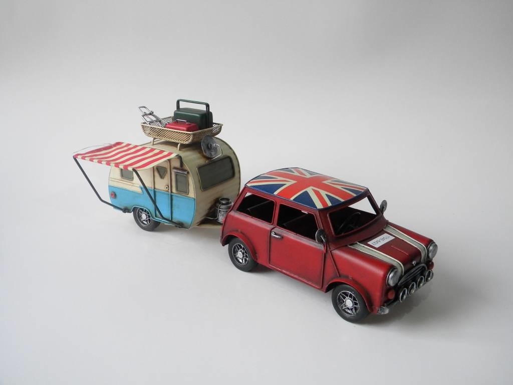 Anoniem Razernij vreemd Miniatuurmodel blik Auto en caravan combinatie | Eliassen - Eliassen Home &  Garden Pleasure