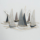 Metalen 3D muurdecoratie Boten Metalen 3D muurdecoratie Boten