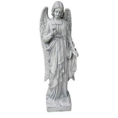 Große Statue Engel Gabriel zeigt
