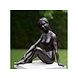 Bronzen beeld Zittend naakt Bronzen beeld Zittend naakt