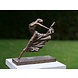 Bronzen beeld Ballerina been achterwaards Bronzen beeld Ballerina been achterwaards
