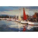 Öl auf Leinwand Gemälde 120x90cm Hafen Öl auf Leinwand Gemälde 120x90cm Hafen