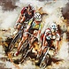 Eliassen Metalen 3D schilderij 100x100cm Peloton Eliassen Metalen 3D schilderij 100x100cm Peloton