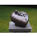 Eliassen Urn brons met roos Eliassen Urn brons met roos