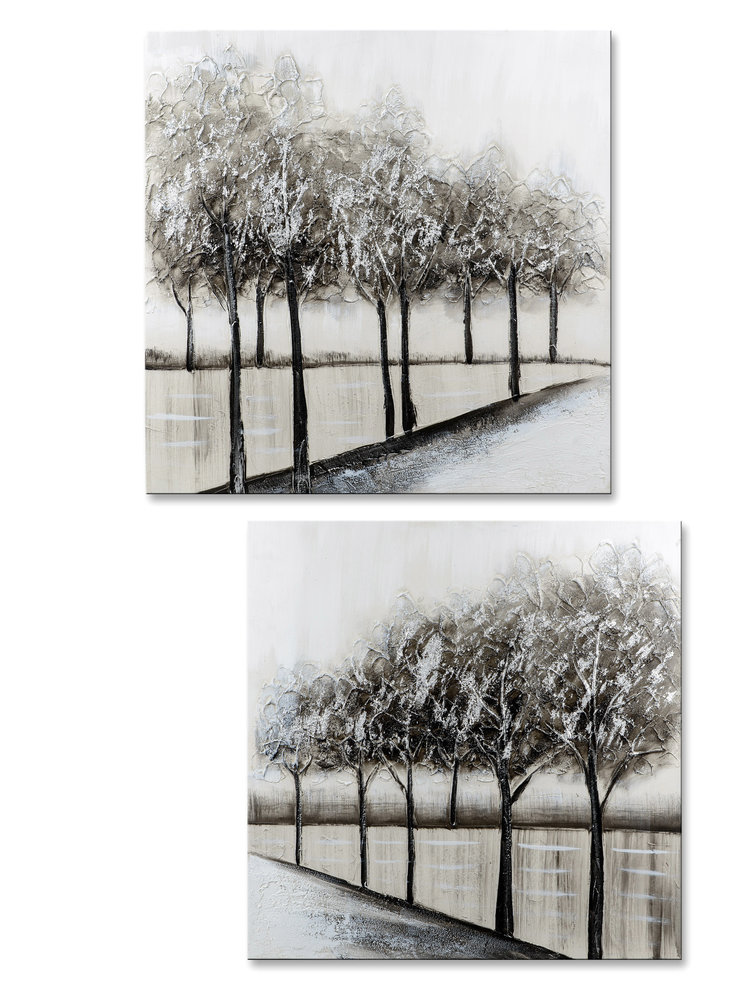 Oil paintings set Diptych Along the water Eliassen Home & Garden Pleasure