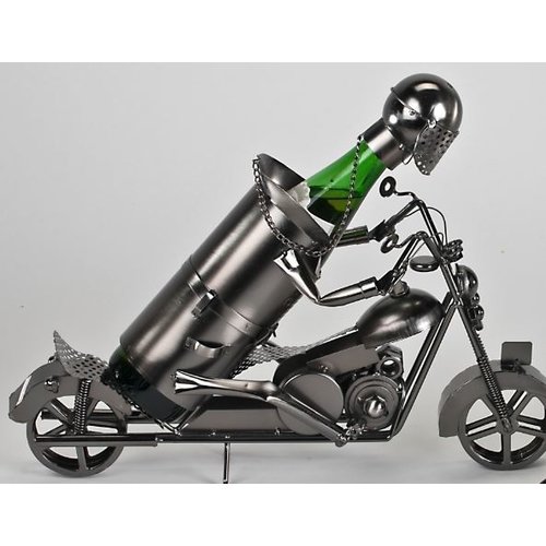 Wine bottle holder Motorcyclist large Wine bottle holder Motorcyclist large