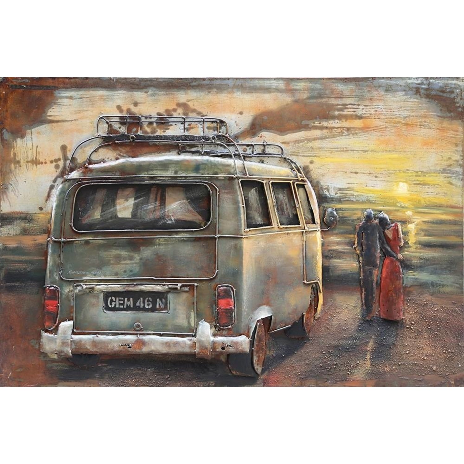 Gemarkeerd overschot Ziek persoon 3d schilderij metaal VW bus 1 80x120cm | Eliassen - Eliassen Home & Garden  Pleasure