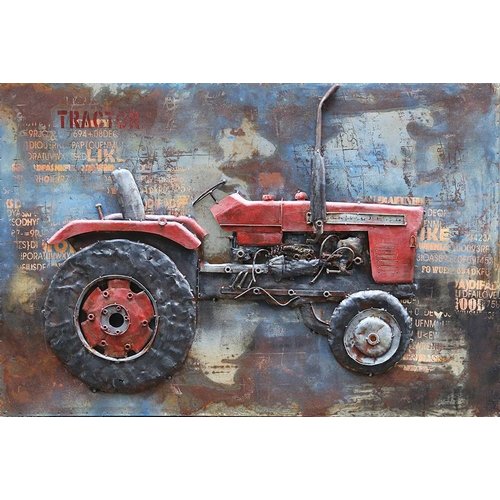 Eliassen Schilderij metaal 3d Traktor 80x120cm Eliassen Schilderij metaal 3d Traktor 80x120cm