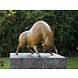 Bronzen stier groene hot platina Bronzen stier groene hot platina