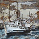 Eliassen 3D schilderij metaal Trawler 100x100cm Eliassen 3D schilderij metaal Trawler 100x100cm