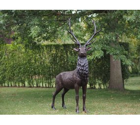 Bronzen groot hert - Eliassen Home & Garden Pleasure