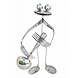 Figuur rvs Paul de basspeler Figuur rvs Paul de basspeler